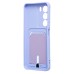 Чехол-накладка с картхолдером для Realme C71 (Светло-фиолетовый) SC304