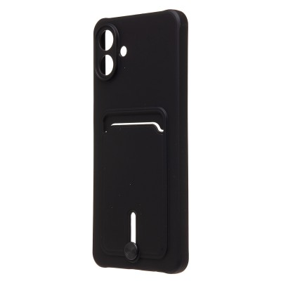 Чехол-накладка с картхолдером для Samsung A075F Galaxy A07 4G (Черный) SC304