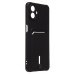 Чехол-накладка с картхолдером для Samsung A075F Galaxy A07 4G (Черный) SC304