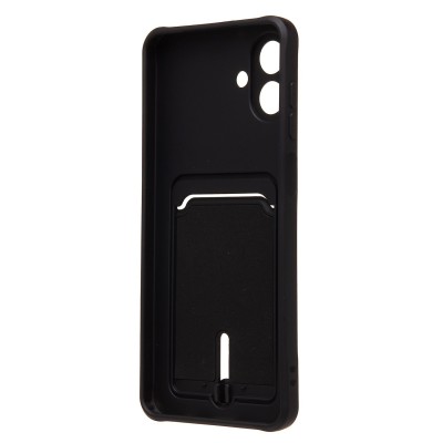 Чехол-накладка с картхолдером для Samsung A075F Galaxy A07 4G (Черный) SC304