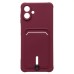 Чехол-накладка с картхолдером для Samsung A075F Galaxy A07 4G (Бордовый) SC304