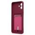 Чехол-накладка с картхолдером для Samsung A075F Galaxy A07 4G (Бордовый) SC304