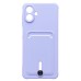 Чехол-накладка с картхолдером для Samsung A075F Galaxy A07 4G (Светло-фиолетовый) SC304