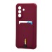Чехол-накладка с картхолдером для Samsung A175F Galaxy A17 4G (Бордовый) SC304