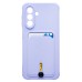 Чехол-накладка с картхолдером для Samsung A175F Galaxy A17 4G (Светло-фиолетовый) SC304