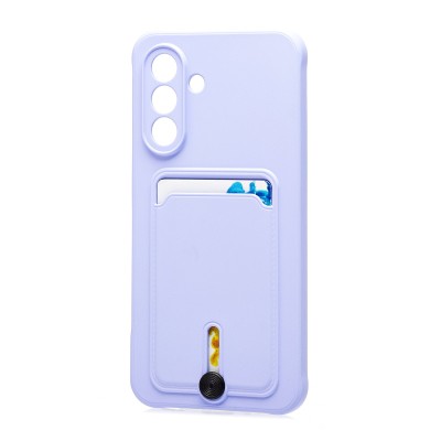 Чехол-накладка с картхолдером для Samsung A175F Galaxy A17 4G (Светло-фиолетовый) SC304