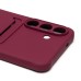 Чехол-накладка с картхолдером для Samsung S731B Galaxy S25 FE (Бордовый) SC304