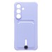 Чехол-накладка с картхолдером для Samsung S731B Galaxy S25 FE (Светло-фиолетовый) SC304
