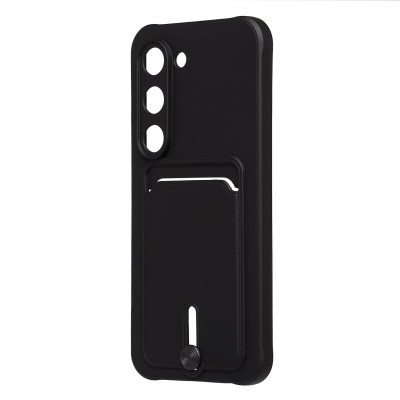 Чехол-накладка с картхолдером для Tecno Spark 40 Pro (Черный) SC304