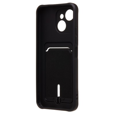 Чехол-накладка с картхолдером для Tecno Spark 40C (Черный) SC304