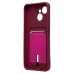 Чехол-накладка с картхолдером для Tecno Spark 40C (Бордовый) SC304