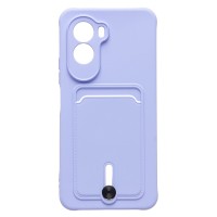 Чехол-накладка с картхолдером для Xiaomi Poco M7 4G (Светло-фиолетовый) SC304