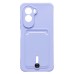Чехол-накладка с картхолдером для Xiaomi Poco M7 4G (Светло-фиолетовый) SC304