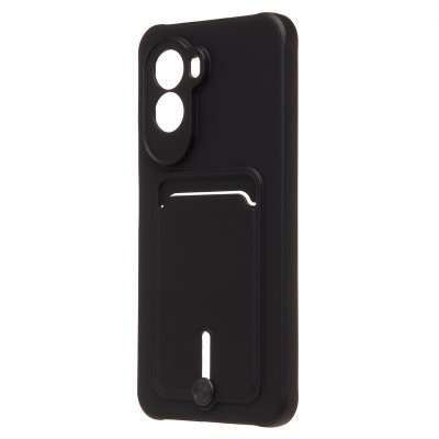 Чехол-накладка с картхолдером для Xiaomi Poco M7 Plus (Черный) SC304 Чехол-накладка с картхолдером для Xiaomi Poco M7 Plus (Черный) SC304