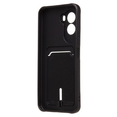 Чехол-накладка с картхолдером для Xiaomi Poco M7 Plus (Черный) SC304 Чехол-накладка с картхолдером для Xiaomi Poco M7 Plus (Черный) SC304