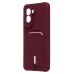 Чехол-накладка с картхолдером для Xiaomi Poco M7 Plus (Бордовый) SC304