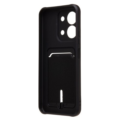 Чехол-накладка с картхолдером для Xiaomi Redmi 15C (Черный) SC304