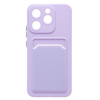 Чехол-накладка с картхолдером для Realme 15T (Светло-фиолетовый) SC337