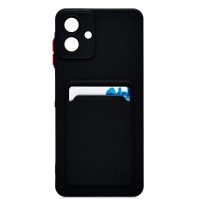 Чехол-накладка с картхолдером для Samsung A075F Galaxy A07 4G (Черный) SC337 Чехол-накладка с картхолдером для Samsung A075F Galaxy A07 4G (Черный) SC337