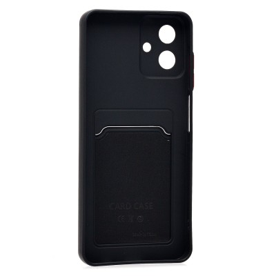 Чехол-накладка с картхолдером для Samsung A075F Galaxy A07 4G (Черный) SC337