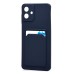 Чехол-накладка с картхолдером для Samsung A075F Galaxy A07 4G (Темно-синий) SC337