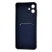 Чехол-накладка с картхолдером для Samsung A075F Galaxy A07 4G (Темно-синий) SC337