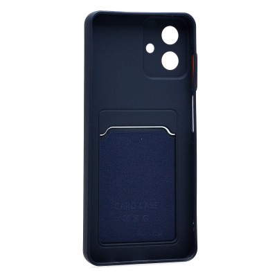 Чехол-накладка с картхолдером для Samsung A075F Galaxy A07 4G (Темно-синий) SC337