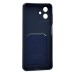 Чехол-накладка с картхолдером для Samsung A075F Galaxy A07 4G (Темно-синий) SC337