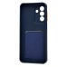 Чехол-накладка с картхолдером для Samsung A175F Galaxy A17 4G (Темно-синий) SC337