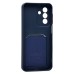 Чехол-накладка с картхолдером для Samsung A175F Galaxy A17 4G (Темно-синий) SC337