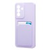 Чехол-накладка с картхолдером для Samsung A175F Galaxy A17 4G (Светло-фиолетовый) SC337
