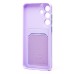 Чехол-накладка с картхолдером для Samsung S731B Galaxy S25 FE (Светло-фиолетовый) SC337