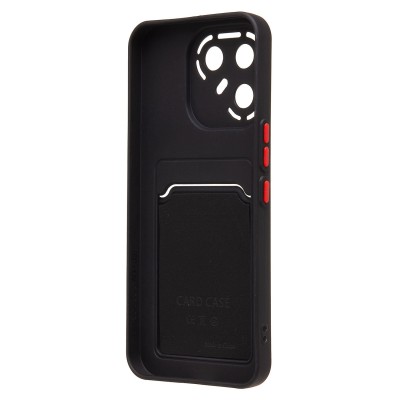 Чехол-накладка с картхолдером для Tecno Pova 7 Pro 5G (Черный) SC337