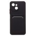 Чехол-накладка с картхолдером для Tecno Spark 40C (Черный) SC337