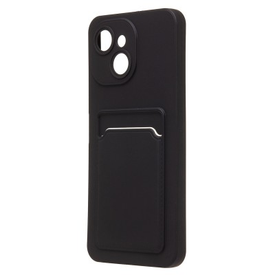 Чехол-накладка с картхолдером для Tecno Spark 40C (Черный) SC337