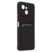 Чехол-накладка с картхолдером для Tecno Spark 40C (Черный) SC337