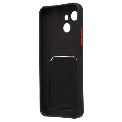 Чехол-накладка с картхолдером для Tecno Spark 40C (Черный) SC337