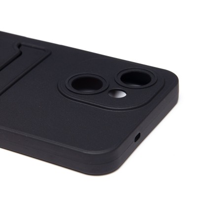 Чехол-накладка с картхолдером для Tecno Spark 40C (Черный) SC337