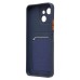Чехол-накладка с картхолдером для Tecno Spark 40C (Темно-синий) SC337