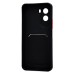 Чехол-накладка с картхолдером для Xiaomi Poco M7 4G (Черный) SC337