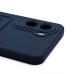 Чехол-накладка с картхолдером для Xiaomi Poco M7 4G (Темно-синий) SC337
