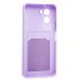 Чехол-накладка с картхолдером для Xiaomi Poco M7 4G (Светло-фиолетовый) SC337