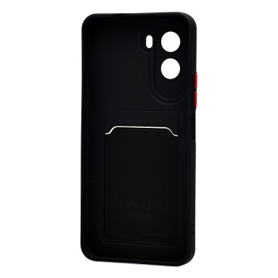Чехол-накладка с картхолдером для Xiaomi Poco M7 Plus (Черный) SC337