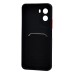 Чехол-накладка с картхолдером для Xiaomi Poco M7 Plus (Черный) SC337