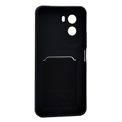 Чехол-накладка с картхолдером для Xiaomi Poco M7 Plus (Черный) SC337