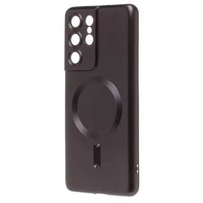 Чехол-накладка для Samsung G998 Galaxy S21 Ultra (Черный) SM020 Matte SafeMag