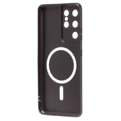 Чехол-накладка для Samsung G998 Galaxy S21 Ultra (Черный) SM020 Matte SafeMag