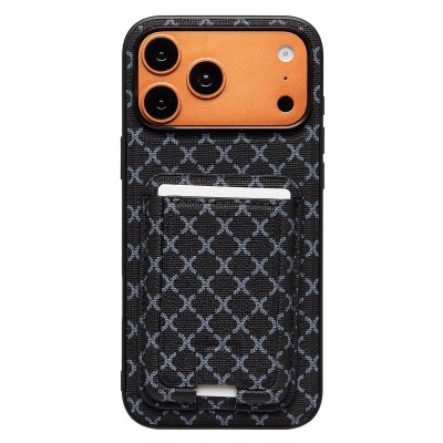 Чехол-накладка c картхолдером для Apple iPhone 17 Pro Max (Черный) SM022 SafeMag