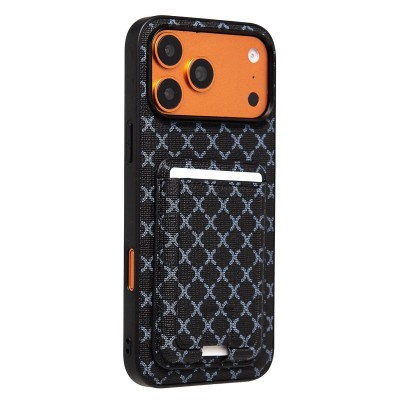 Чехол-накладка c картхолдером для Apple iPhone 17 Pro Max (Черный) SM022 SafeMag