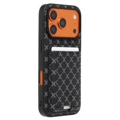 Чехол-накладка c картхолдером для Apple iPhone 17 Pro (Черный) SM022 SafeMag